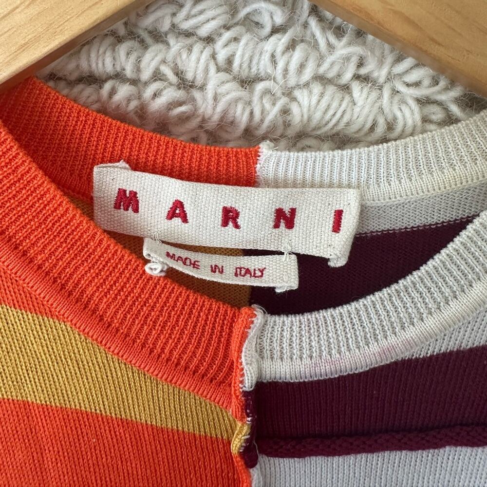 Marni Striped Midi Dress - Picture 3 of 9
